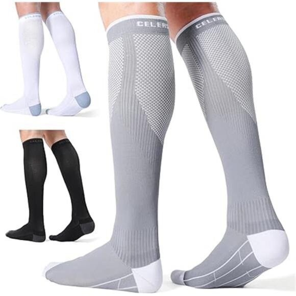 3 Pairs Compression Socks for Men and Women 20-30 mmHg - Picture 5 of 5